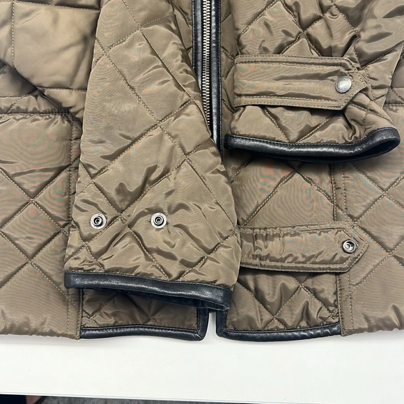 Polo Ralph Lauren Zip-Front Quilted Crop Jacket with faux leather trim - Picture 7 of 7